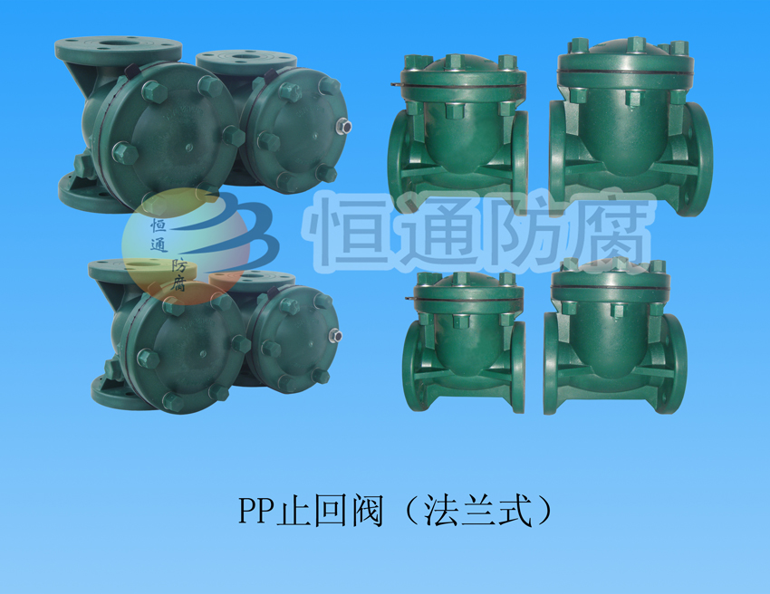 Polypropylene (PP) flanged check valves